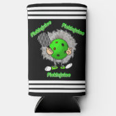 Pickleball Picklejuice Halloween Film Geïnspireerd Seltzer Blikjeskoeler (Voorkant)