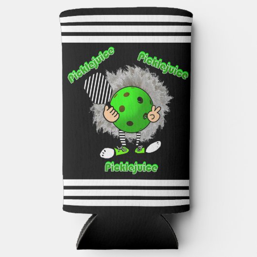 Pickleball Picklejuice Halloween Film Geïnspireerd Seltzer Blikjeskoeler (Voorkant)