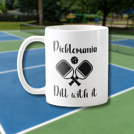 Pickleball Picklemania Dill Met Het Grappig Pun Koffiemok