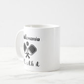 Pickleball Picklemania Dill Met Het Grappig Pun Koffiemok (Voorkant links)