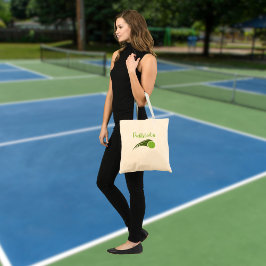 Pickleball Pickletastic elegante woordspeling Tote Bag