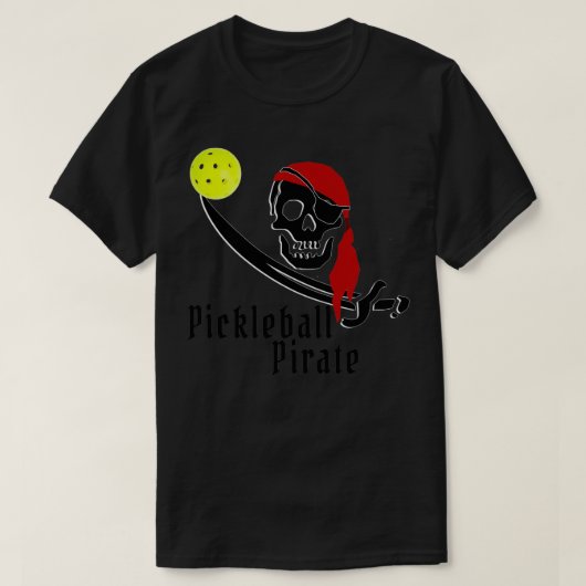 Pickleball Pirate T-shirt (Design voorkant)
