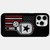 Pickleball Player - American Flag Pickleball - Fot Case-Mate iPhone Case (Achterkant (horizontaal))