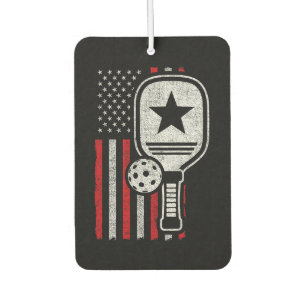 Pickleball Player - American Flag Pickleball - Fot Luchtverfrisser