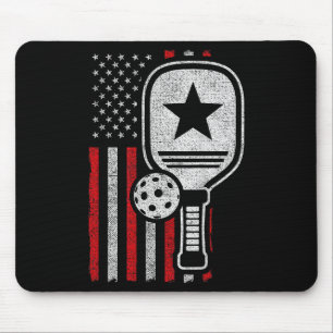Pickleball Player - American Flag Pickleball - Fot Muismat