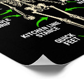 Pickleball player anatomy funny dink pickle ball poster (Hoek)