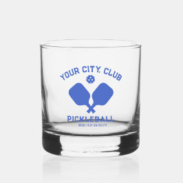 Pickleball Player Club Team Naam gepersonaliseerd Whisky Glas