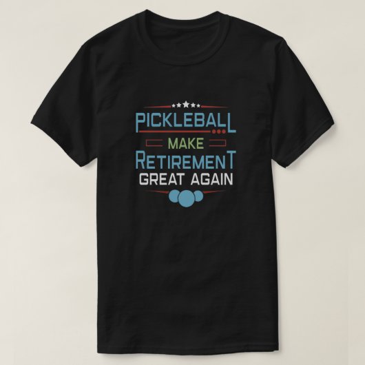 Pickleball Player Coach Paddleball Retirement Gift T-shirt (Design voorkant)