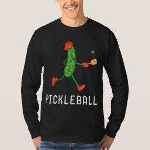 Pickleball Player Coach Vegan Pickle Fruit Sport L T-shirt