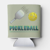 Pickleball Player - Cool Paddle Art Blikjeskoeler (Achterkant)