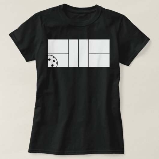 Pickleball Player Court For Men Women Funny Gift 1 T-shirt (Design voorkant)