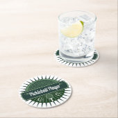 Pickleball Player Dink Party Ronde Kartonnen Onderzetter (Insitu)