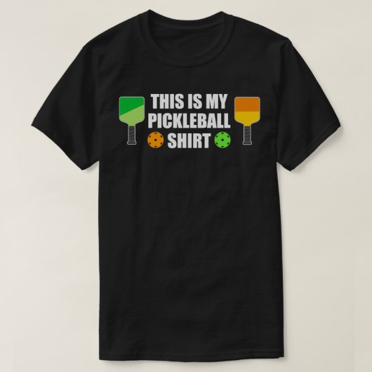 Pickleball Player Dink Sport Funny Gezegde T-shirt (Design voorkant)