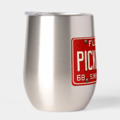 Pickleball Player Fan Retro Florida License Plate (Rechts)