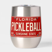 Pickleball Player Fan Retro Florida License Plate (Voorkant)