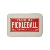 Pickleball Player Fan Retro Florida License Plate Badmat (Voorkant)
