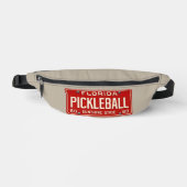 Pickleball Player Fan Retro Florida License Plate Heuptasje (Voorkant)