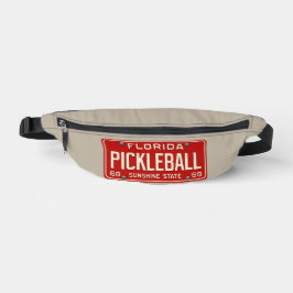 Pickleball Player Fan Retro Florida License Plate Heuptasje