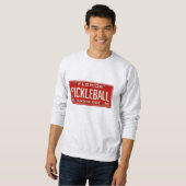 Pickleball Player Fan Retro Florida License Plate Trui (Voorkant volledig)