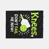 Pickleball Player Funny Fleece Deken (Voorkant (Horizontaal))