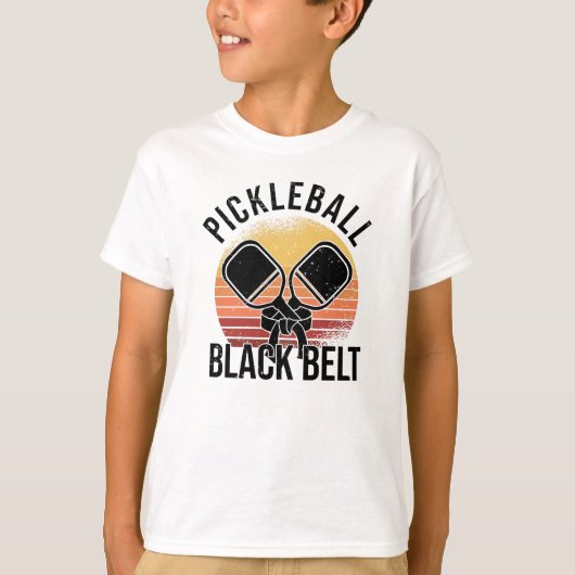 Pickleball Player Hobby Pickleball Black Strap T-shirt (Voorkant)
