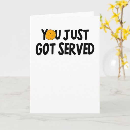 Pickleball Player Hobby Pickleball Gezegde Funny Kaart (Gele Bloem)