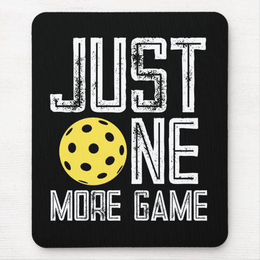 Pickleball Player "Just One More Game" Muismat (Voorkant)