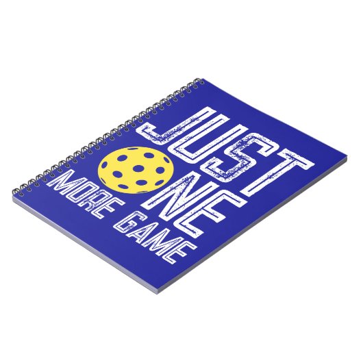 Pickleball Player "Just One More Game" Notitieboek (Linkerzijde)