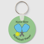 Pickleball Player Key Ring Sleutelhanger (Voorkant)