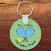 Pickleball Player Key Ring Sleutelhanger (Voorkant)