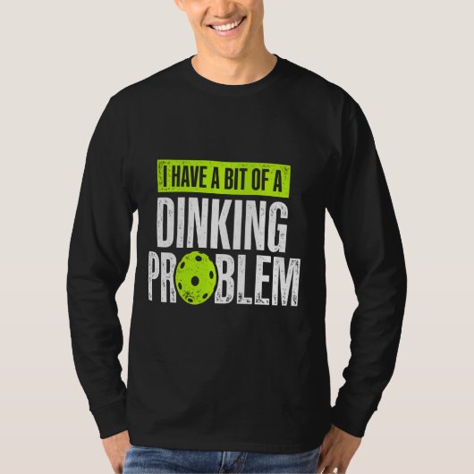Pickleball Player Lover Probleem in ruste Funny Re T-shirt (Voorkant)
