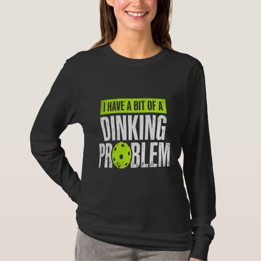 Pickleball Player Lover Probleem in ruste Funny Re T-shirt (Voorkant)