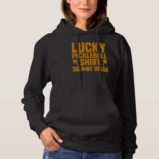 Pickleball Player Lucky Pickleball Hoodie (Voorkant)