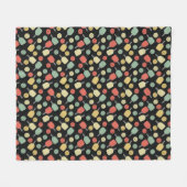 Pickleball Player Paddle en Ball Pattern Fleece Deken (Voorkant (Horizontaal))