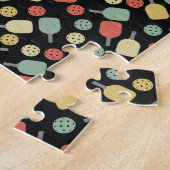 Pickleball Player Paddle en Ball Pattern Legpuzzel (Zijkant)