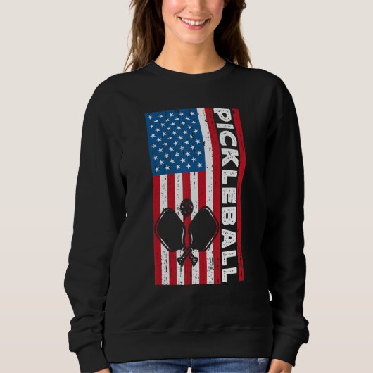 Pickleball Player Paddleball Mannen Paddleball USA Trui (Voorkant)