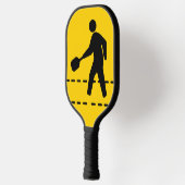 Pickleball Player Pedestrian Crossing Sign Pickleball Paddle (Links)