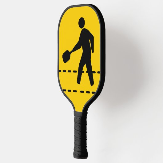 Pickleball Player Pedestrian Crossing Sign Pickleball Paddle (Links)
