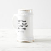 Pickleball Player persoonlijke pap Birthday Gag Bierpul (Voorkant links)