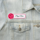 Pickleball Player Pink Pickleballs Personalized Naamplaatje (In situ)