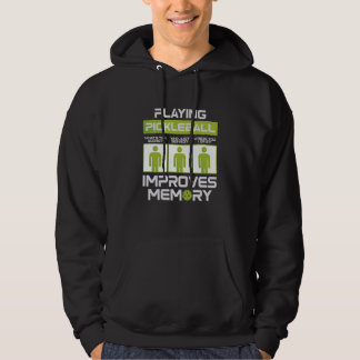 Pickleball Player Playing Pickleball Improves Memo Hoodie