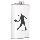 Pickleball Player Silhouette Sport Design Heupfles (Rechts)