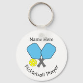 Pickleball Player Sleutelhanger (Voorkant)