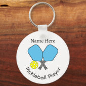 Pickleball Player Sleutelhanger (Voorkant)