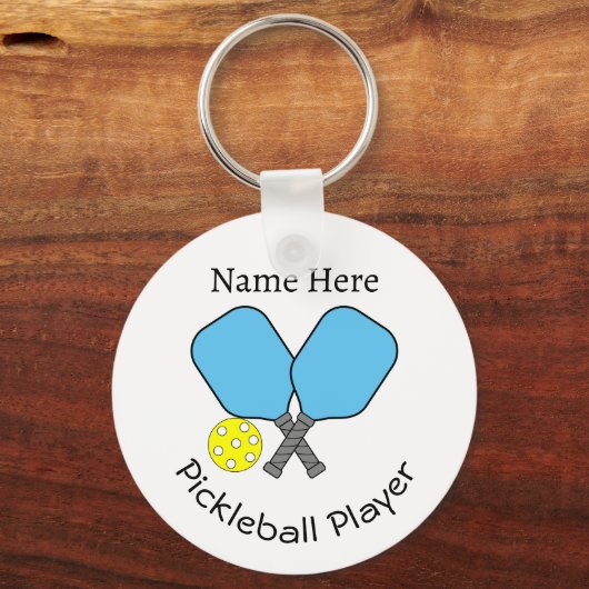 Pickleball Player Sleutelhanger (Voorkant)