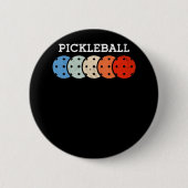 Pickleball Player Sportlover Ronde Button 5,7 Cm (Voorkant)