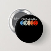 Pickleball Player Sportlover Ronde Button 5,7 Cm (Voorkant /achterkant)