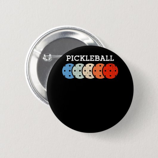 Pickleball Player Sportlover Ronde Button 5,7 Cm (Voorkant /achterkant)