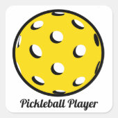 Pickleball Player Sticker Envelope Label (Voorkant)