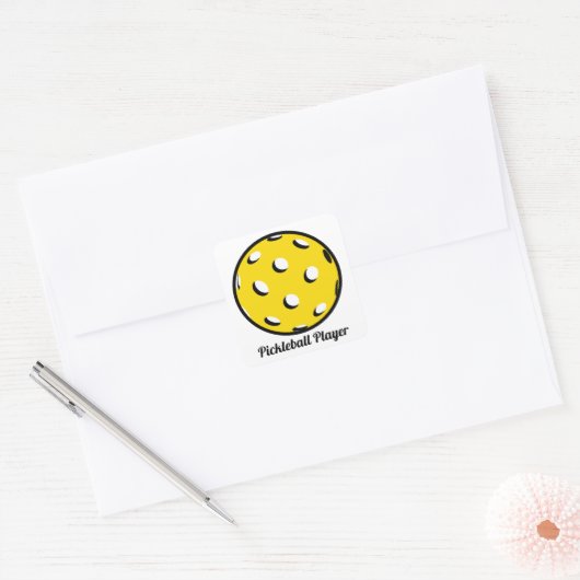 Pickleball Player Sticker Envelope Label (Envelop)